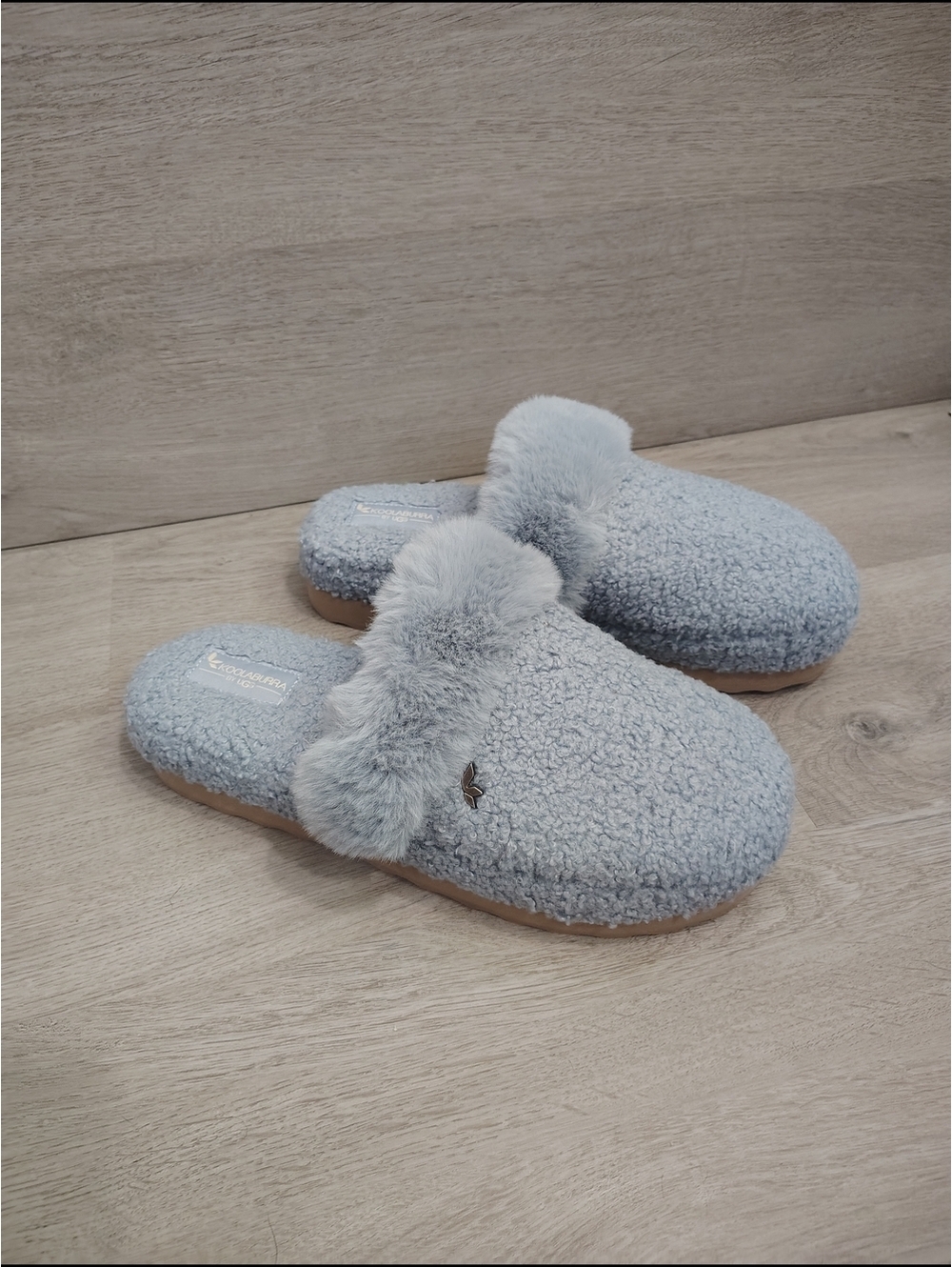 Koolaburra By Ugg Light Blue Fuzzy Peachee Slippers Size 10